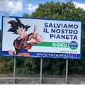 Elezioni, a Caserta spuntano manifesti con Goku e Homer Simpson: «Votate il Partito Animato»