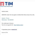 Frode dei falsi rimborsi TIM online, occhio alla posta elettronica