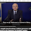 «Halloween immensa idiozia e stupida americanata», il video di De Luca diventa virale all'estero