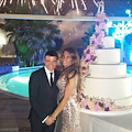 Sal Da Vinci e Paola Pugliese festeggiano il loro 25° anniversario di matrimonio con una torta firmata Sal De Riso