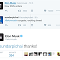 Tesla raggiunge con la nuova Model 3 i 232mila ordini ed il CEO di Google invia i suoi complimenti via Twitter