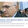 Tragedia: Pippo Baudo è morto. La bufala degli esperti di social marketing scatena la rabbia degli utenti di Facebook.