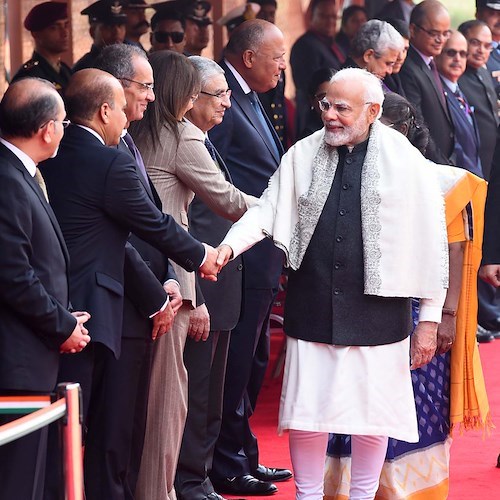 President Smt. Droupadi Murmu & Prime Minister Shri Narendra Modi<br />&copy; MEAphotogallery